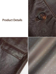 Fashionable Kosi leather windbreaker jacket product details