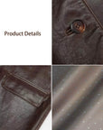 Fashionable Kosi leather windbreaker jacket product details