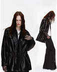 Firelady Fur Women's Waxed Lambskin Leather Jacket Time Traveler