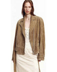 Modern Times sheepskin moto jacket - 10