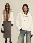 Firelady Fur Women's Fur Collar Parka with Coyote/Raccoon/Tokay Fur Trim "Epoch Winter Collection"