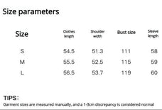 Firelady Fur Wander Free denim parka size chart and fit guide