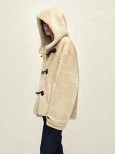 Firelady Fur Women's South African Loman Hooded Shearling Coat