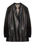 Vintage suede/waxy goatskin leather mid-length suit jacket Bavaria - 15