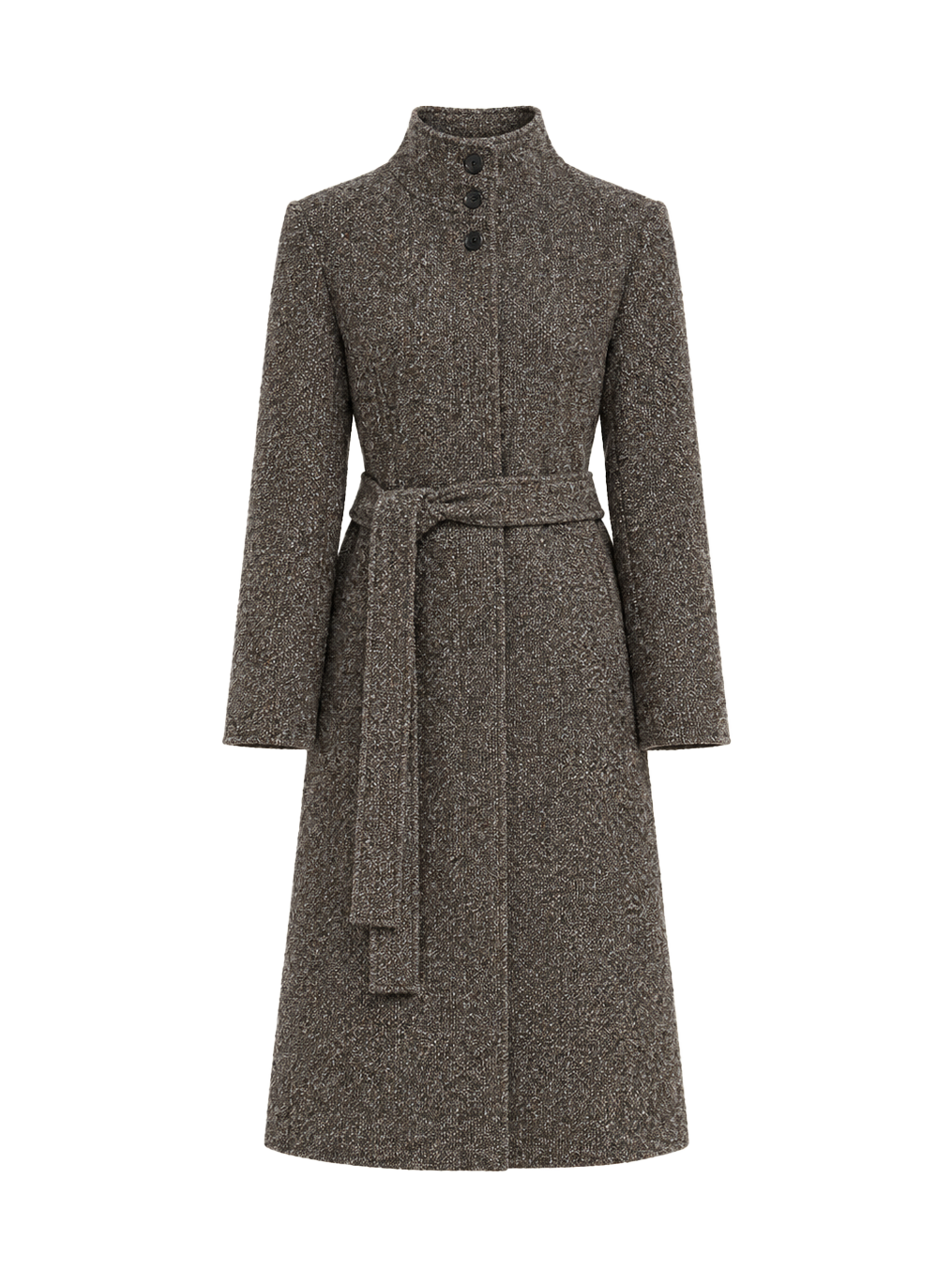 Firelady Fur Women's Alpaca-Wool A-Line Coat – Stand Collar