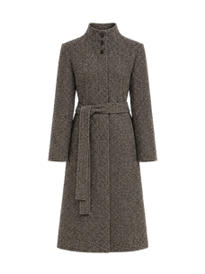 Firelady Fur Women's Alpaca-Wool A-Line Coat – Stand Collar