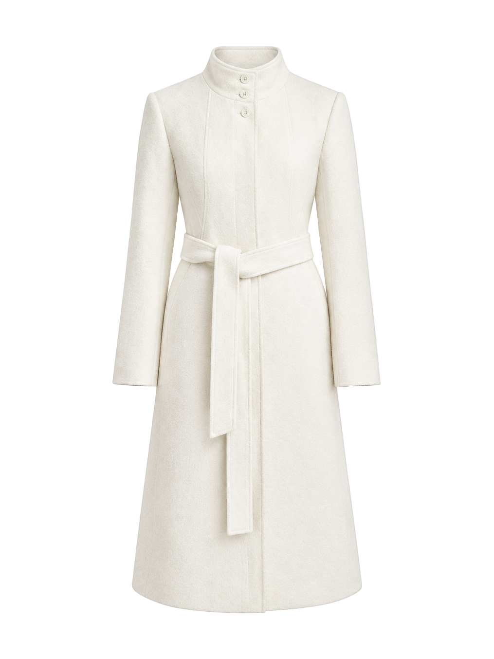 Firelady Fur Women's Alpaca-Wool A-Line Coat – Stand Collar