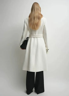 Firelady Fur Women's Alpaca-Wool A-Line Coat – Stand Collar
