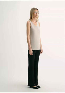 20NM ultra - fine high - quality silk, smooth and elegant U - neck straight knitted vest T - variant_title