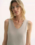 20NM ultra - fine high - quality silk, smooth and elegant U - neck straight knitted vest T - variant_title