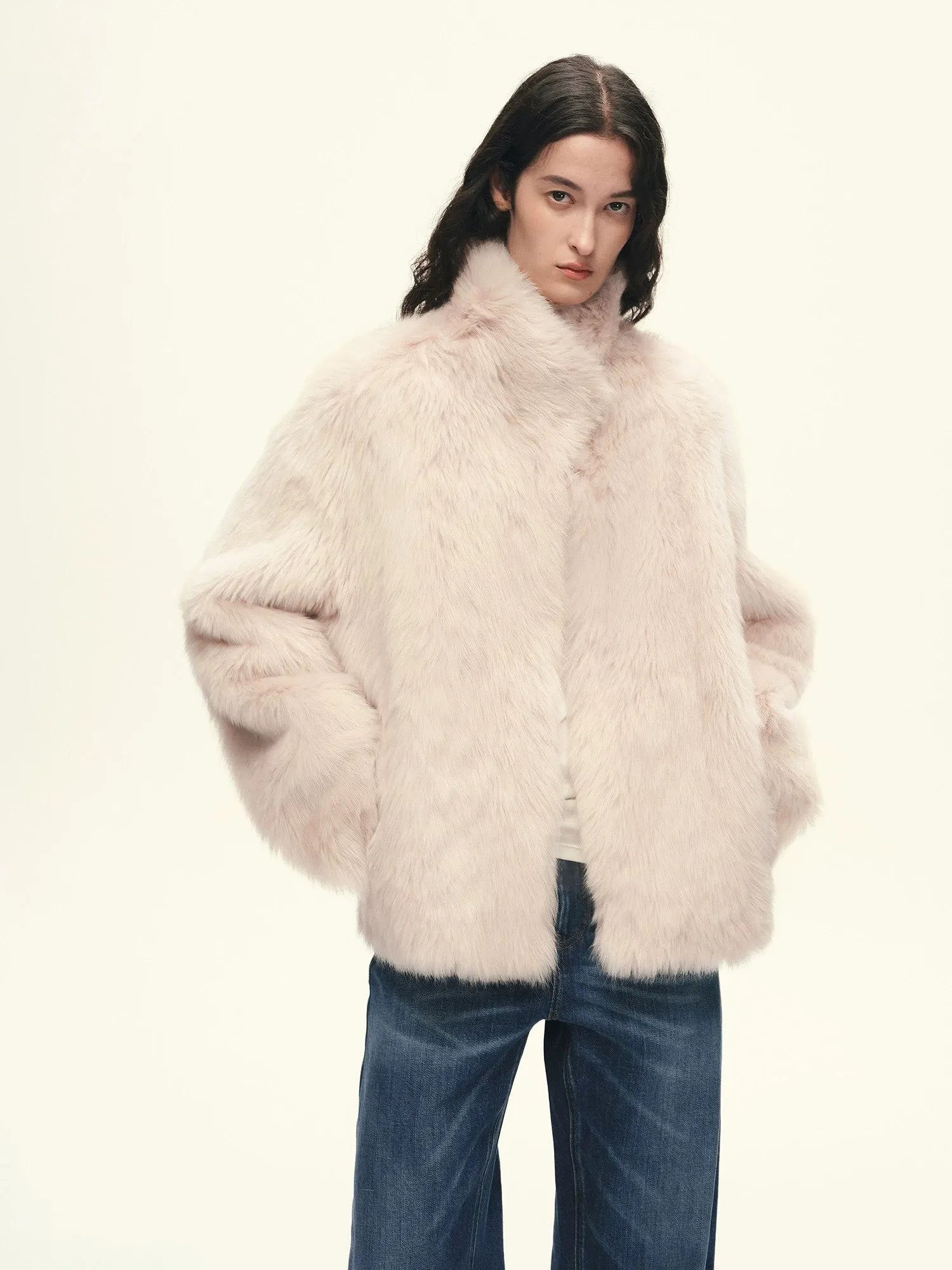Firelady Fur Women's Toscana Shearling Coat – Convertible Stand Collar