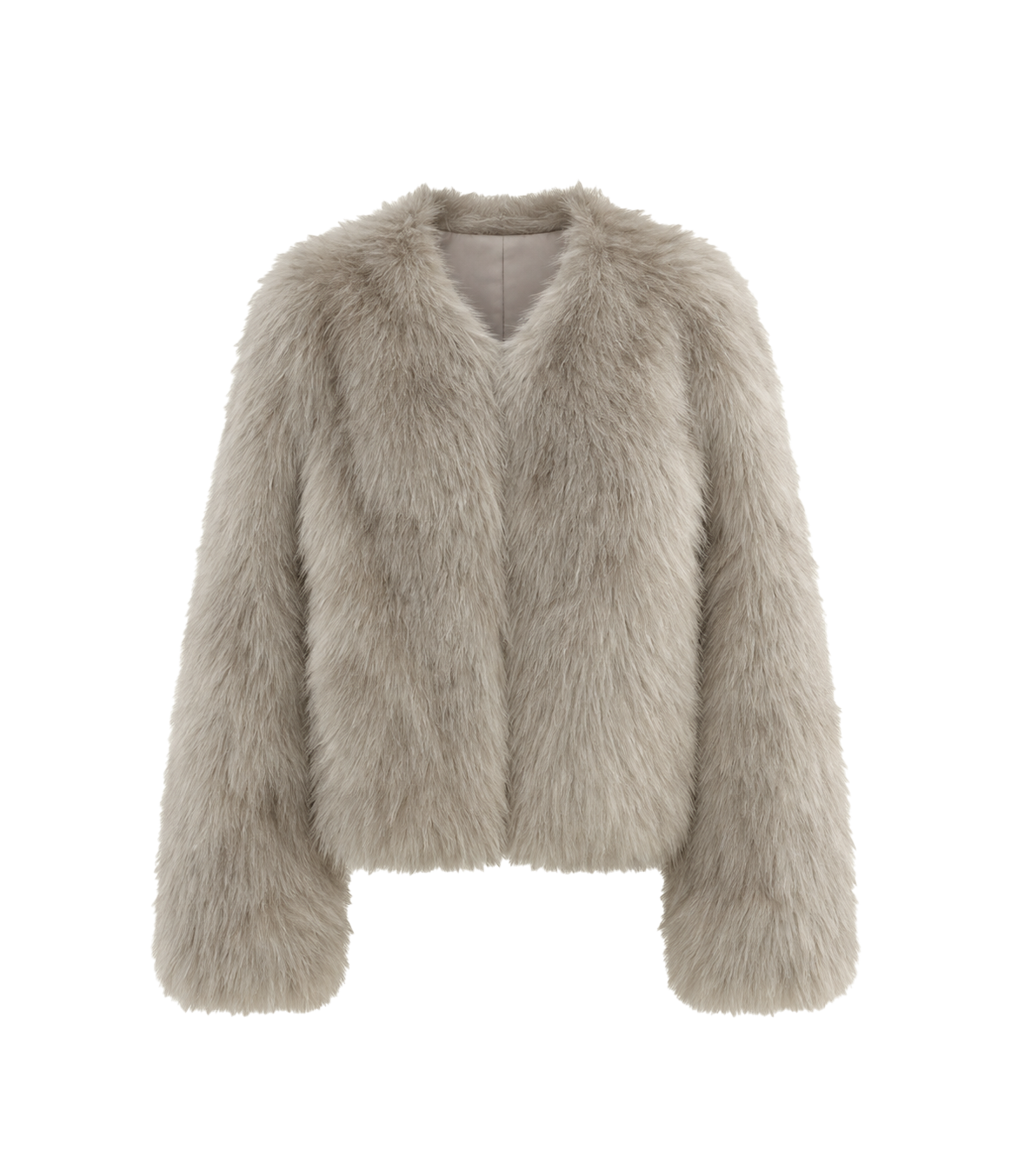 Firelady Fur Women's Natural Fox Fur Jacket – Cropped V-Neck