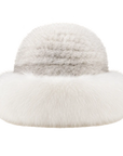 Fireladyfur Women's Mink & Fox Fur Winter Bucket Hat