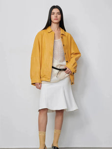 Veste en peau de mouton cirée à lavage lourd, vêtements d'extérieur en cuir véritable « Sydney Reincarnation »