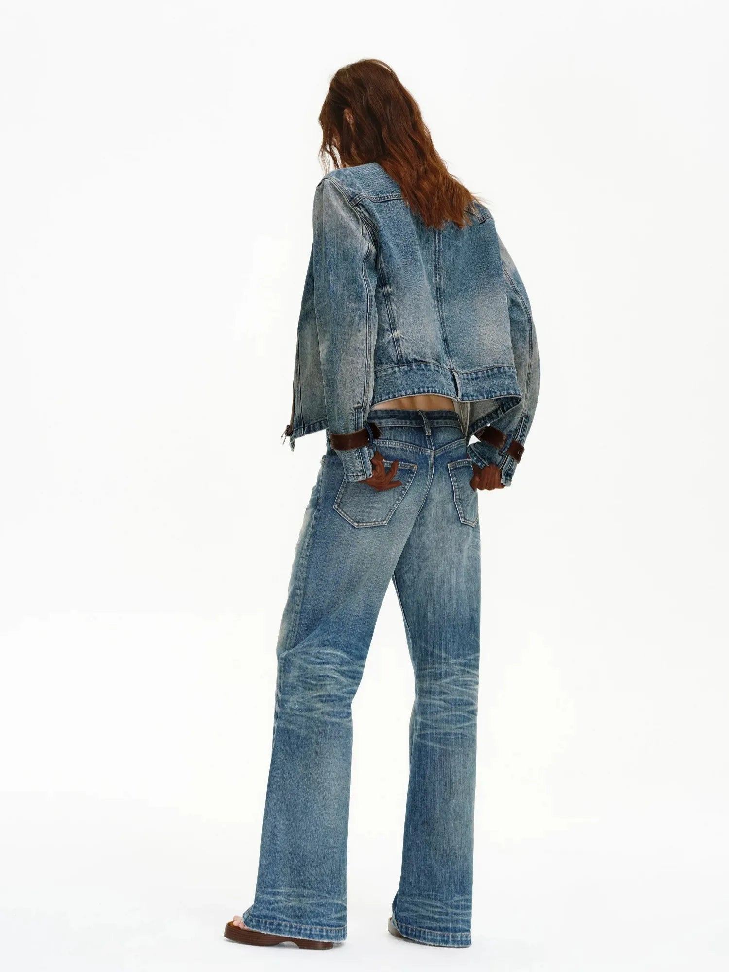 Firelady Fur Women's Selvedge Denim Jacket – Waxed Sheepskin Panels