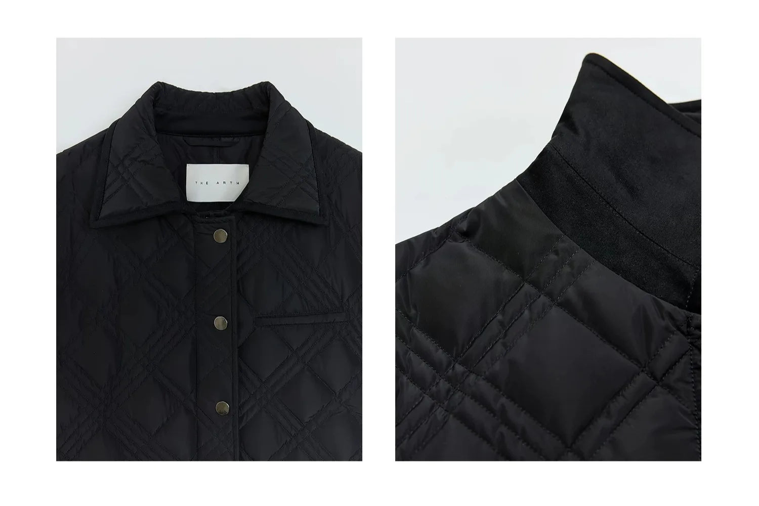 Firelady Fur Women's Belted Quilted Down Jacket – Diamond-Stitch Design