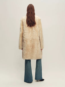 Firelady Fur Women's Sheepskin Fur Coat - Toscana & Merino in Golden Camel - view 3