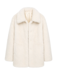 "Autumn Exclusive" Imported Toscana Shearing short lapel fur coat