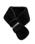 Autumn and winter warm double-sided woven rhinestone mink fur versatile temperament scarf