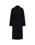 "Desert Mirage"Double-Breasted Coat with Shoulder Seam and Slight Cocoon Shape