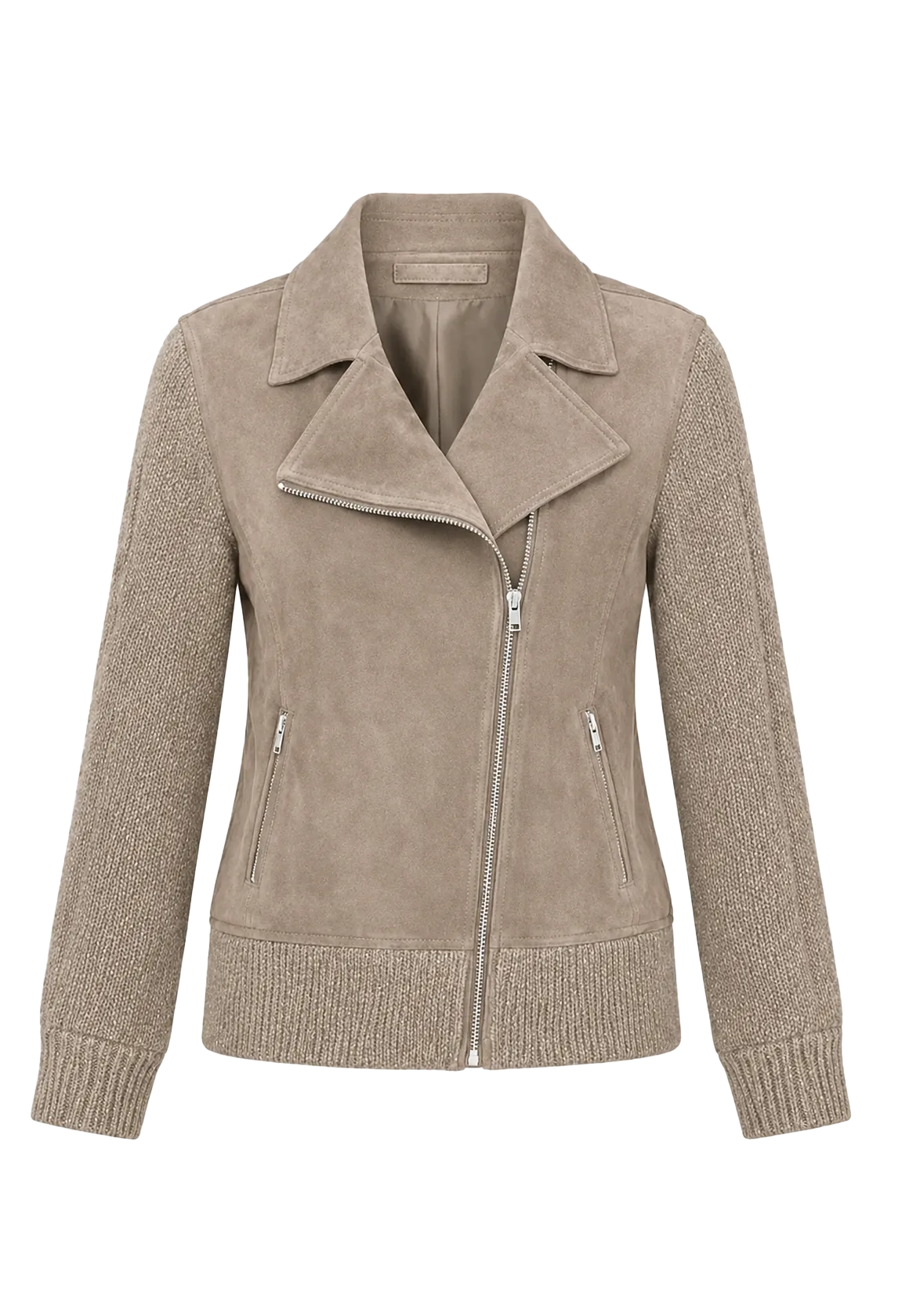 Firelady Fur Nishino Twilight Italian sheepskin jacket pinkish gray product cutout