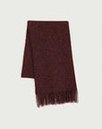 Firelady Fur Soft Shimmer Merino Wool & Cashmere Fringe Scarf with Metallic Sparkle