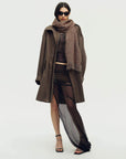 Firelady Fur Soft Shimmer Merino Wool & Cashmere Fringe Scarf with Metallic Sparkle