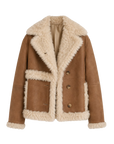 Firelady Fur Toscana Shearling Coat | Asymmetric Oversized Fur Leather Jacket "Oppenheimer"