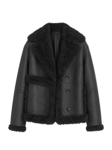 Firelady Fur Toscana Shearling Coat | Asymmetric Oversized Fur Leather Jacket "Oppenheimer"