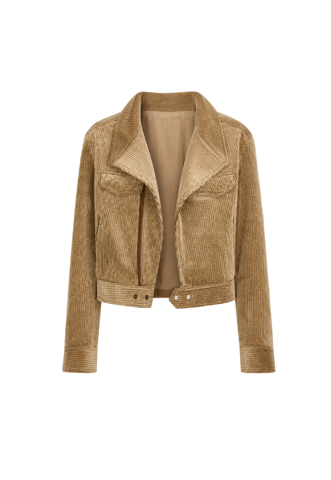 Veste de motard courte pour femme FireladyFur - Manteau moto en jean floqué