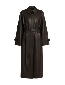 THE ARTM women's lambskin leather trench coat product cutout