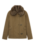 Firelady Fur Women's Goose Down Fur Parka with Detachable Raccoon Fur Hood“Hearthside Simmer”