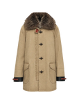 Firelady Fur Women's Goose Down Fur Parka with Detachable Raccoon Fur Hood“Hearthside Simmer”