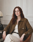 Firelady Fur Women's Leather Biker Jacket - Vintage Movie Style