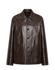 Firelady Fur Women‘s Leather Biker Jacket in British Imported Vintage Waxed Lambskin “American Focus”