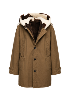 Fireladyfur Wild Heartbeat merino sheepskin parka product cutout
