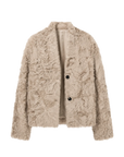 Firelady Fur Women‘s Shearling Coat | Rippled Waterwave Pattern, Rare Lake Lamb“Mole Manor”