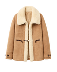 Firelady Fur Women‘s Shearling Jacket with Italian Tuscan Curly Wool Suede Collar“Glam Belle”
