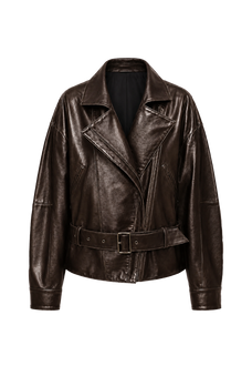 Firelady Fur Modern Queen two-tone leather short coat alternate product cutout