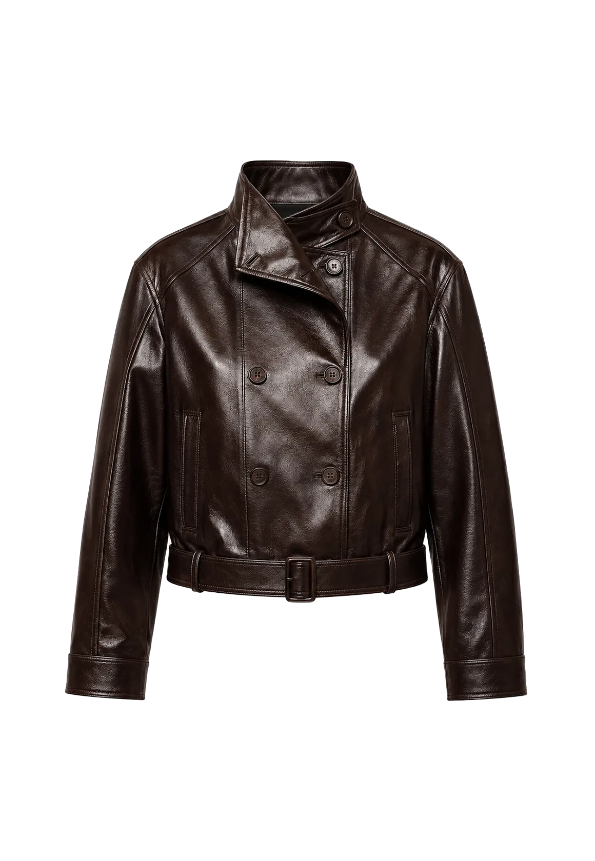 Firelady Fur Heartbeat Radio waxed sheepskin biker jacket product cutout