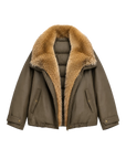 Firelady Fur Women's down fur parka Coyote and Raccoon Fur Collar-“The long night is coming”