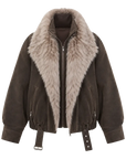 Firelady Fur Women's parka fur coat Two-tone Toscana down jacket “Song of the North”