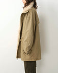 Firelady Fur Women's Denim Down Parka with Detachable Hood & 90% Goose Down - Workwear Style "Cool Denim Fabric"