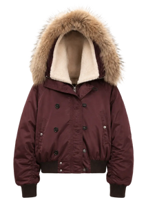 Fireladyfur Cool and Sharp short hooded jacket alternate product cutout