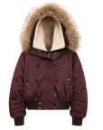 Fireladyfur Cool and Sharp short hooded jacket alternate product cutout