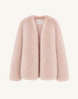 Fireladyfur Women's Finland Saga Fox Fur Fashion Cardigan“Black Sugar”