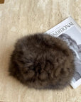 Fireladyfur Women's Reversible Genuine Mink Fur Knit Winter Hat