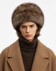 Fireladyfur Women's Reversible Genuine Mink Fur Knit Winter Hat