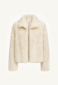 Fireladyfur Women's Soft & Warm Short Wool Sheepskin Coat“Blackmoon Berlin”
