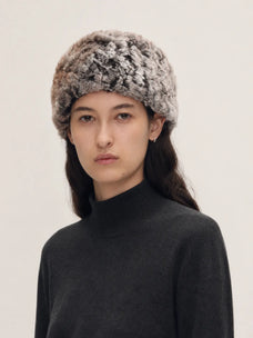 Fur scarf fur head cover dual purpose